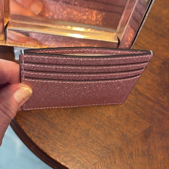 Kate Spade  Glitter mini tote  wristlet
Card holder  Mitten Pink 3 piece set NWT - Picture 15 of 17